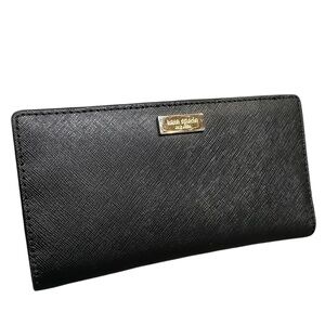 Life is Short. Buy the Shoes - Kate Spade Black Saffiano Stacy Bifold Wallet